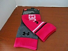 UNDER ARMOUR 2 Pack Pink  Gray GIRLS SPORT LEG WARMERS Youth Size NWT