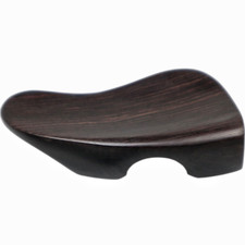 5x Ear Shape Violin Chinrest. New Model Violin Chin Rest Natural Ebony Wood 4/4