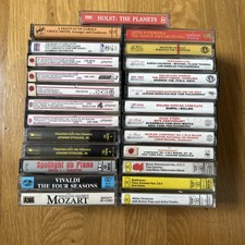 Set Of 25 Classical Music Cassette Tapes TESTED DGG CBS London Vox MORE TESTED