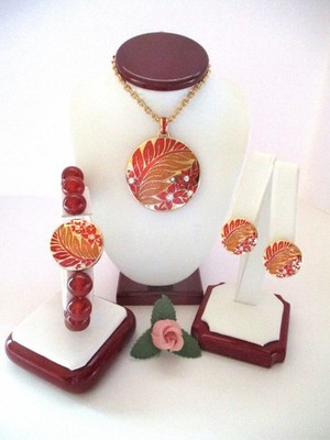 Brighton ''TERRA'' Gold Necklace-Earring-Bracelet Set (MSR$264) NWT/Pouch