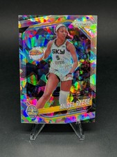 2025 Panini Prizm WNBA Angel Reese Silver Cracked Ice Prizm #92 Chicago Sky