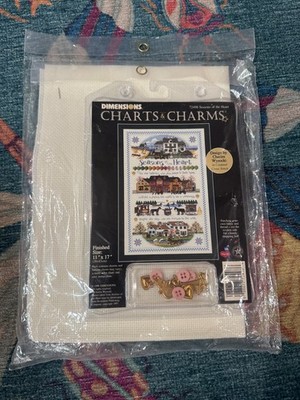 Dimensions Charts & Charms Charles Wysocki Seasons of the Heart Cross Stitch NEW