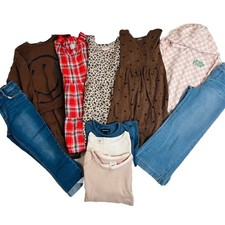 Girls 12 PC Lot Bundle SZ5 Fall Winter Dress Jeans Tops Matching Sets SZ 5/6
