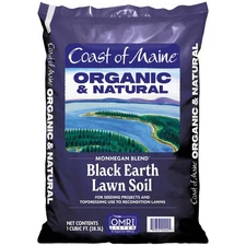 Coast of Maine Organic & Natural Monhegan Blend Black Earth Lawn Soil -...