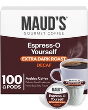 Decaf Espresso Roast Coffee Pods, 100 ct, Decaffeinated Dark Roast Coffee in ...
