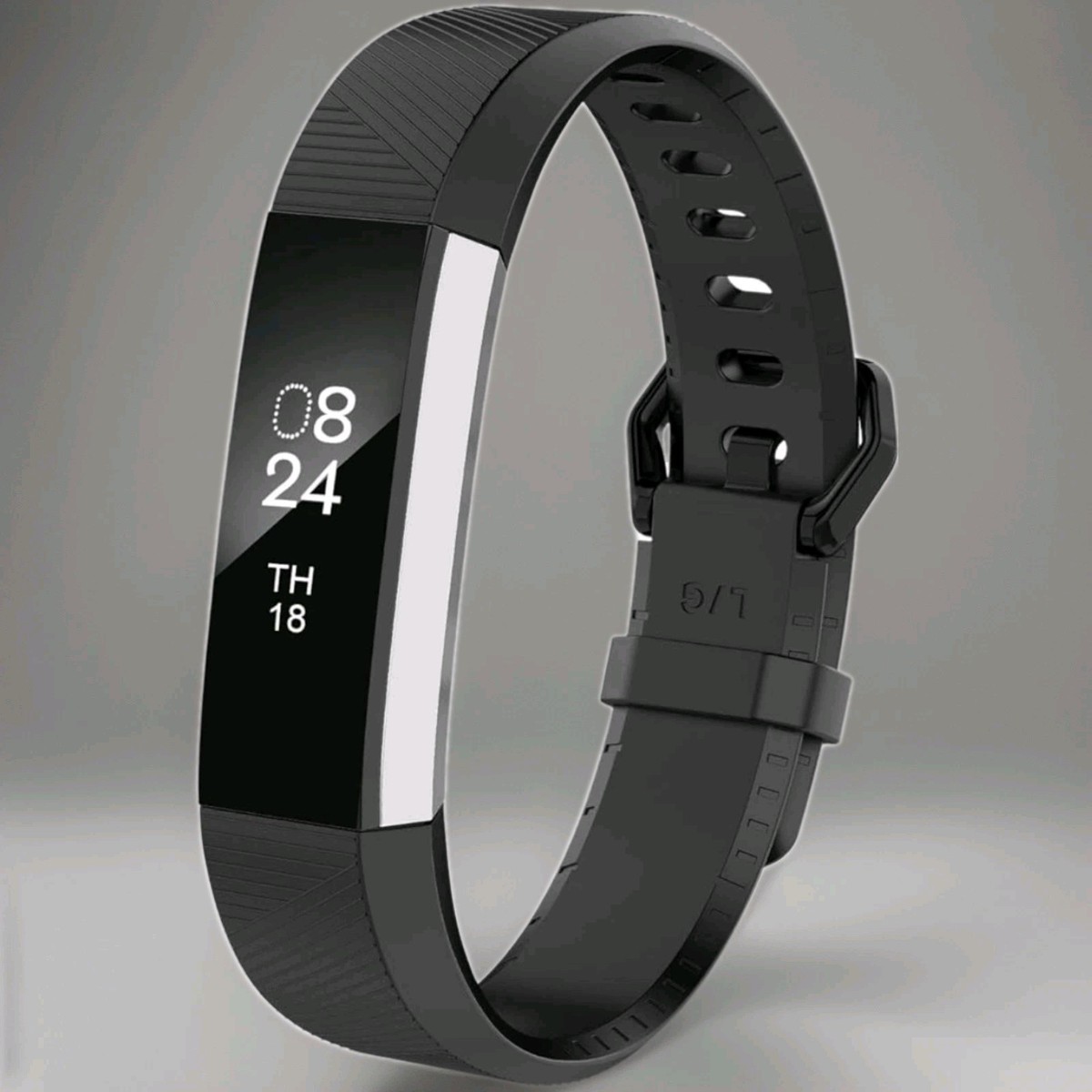Ron【美品】fitbit alta HR Fitbit Alta HR Black/Stainless Steel Activity Tracker - Large for