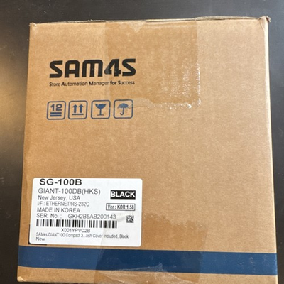 #ad SAM4S SG 100B GIANT 100DB HKS Direct Thermal POS Printer Black Ethernet USB $140.00