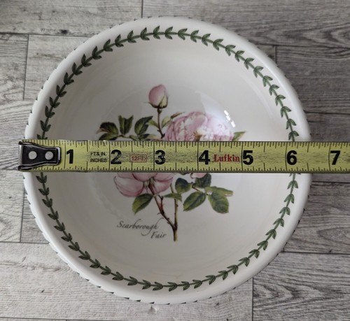 Portmeirion Botanic Roses Polar Star & Scarborough Fair set zuppiere 6,5" - Foto 18 di 19