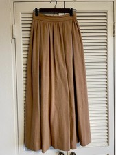 Vintage Valentino wool and angora long maxi skirt size 8 tan camel