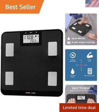 Digital Body Composition Scale BMI Body Fat Water Mass Multi User 450 lb