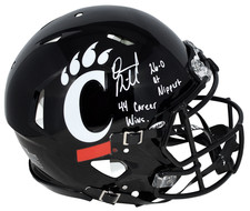 DESMOND RIDDER SIGNED CINCINNATI BEARCATS AUTHENTIC SPEED HELMET W/ INSCRIPTIONS