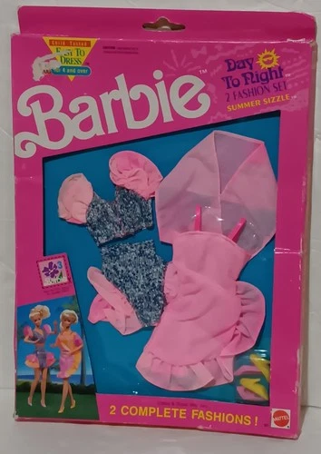 Vintage 1991 #667 New Barbie Doll Clothing Day to Night 2 Complete Fashion Sets