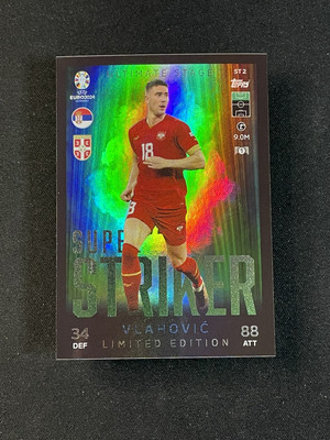 Topps EURO EM Germany 2024 Trading Card ST 2 - Dusan Vlahovic - Super Striker
