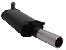 Novus Endschalldämpfer 1 x 76 mm Stahl für Opel Tigra - A / S93