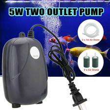 Air Bubble Disk Stone Aerator Aquarium Fish Tank Pond Pump Hydroponic Oxygen
