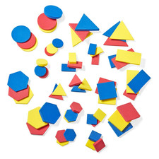 Foam Attribute Blocks Student Kit, Geometry Set, Preschool Learning, Manipulativ