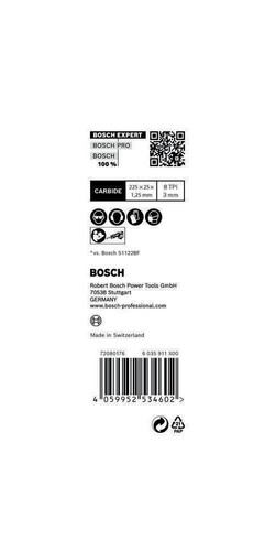 Bosch Säbelsägeblatt Expert Thick Tough Metal Länge 225 mm Breite 25 mm Zahnt... - Bild 8 von 12