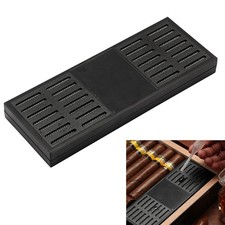 Black Rectangular Cigar Humidor Humidifier For Tobacco Cigar Cases Storage Box