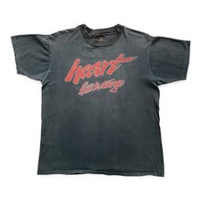 Vintage 1980s Heart Texas Tour T-Shirt B b  Le Strange Single Stitch Heavy Rare