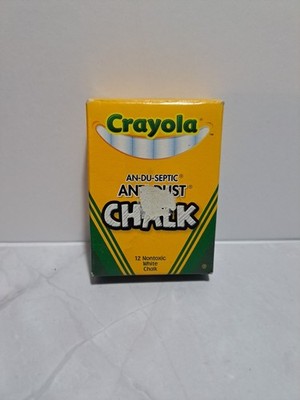Crayola AN-DU-SEPTIC Antidust Nontoxic White Chalk 12 Pack 2008