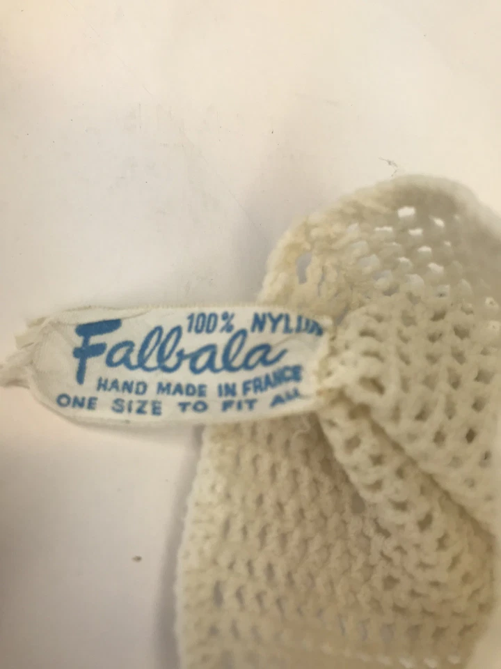 Guantes FALBALA Vintage/Nuevos Marfil Ganchillo Niñas Hechos en Francia Talla Única Foto 3 de 4