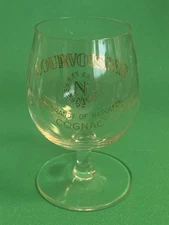 Courvoisier Cognac 8 oz Stemmed Etched Snifter Cocktail Glass