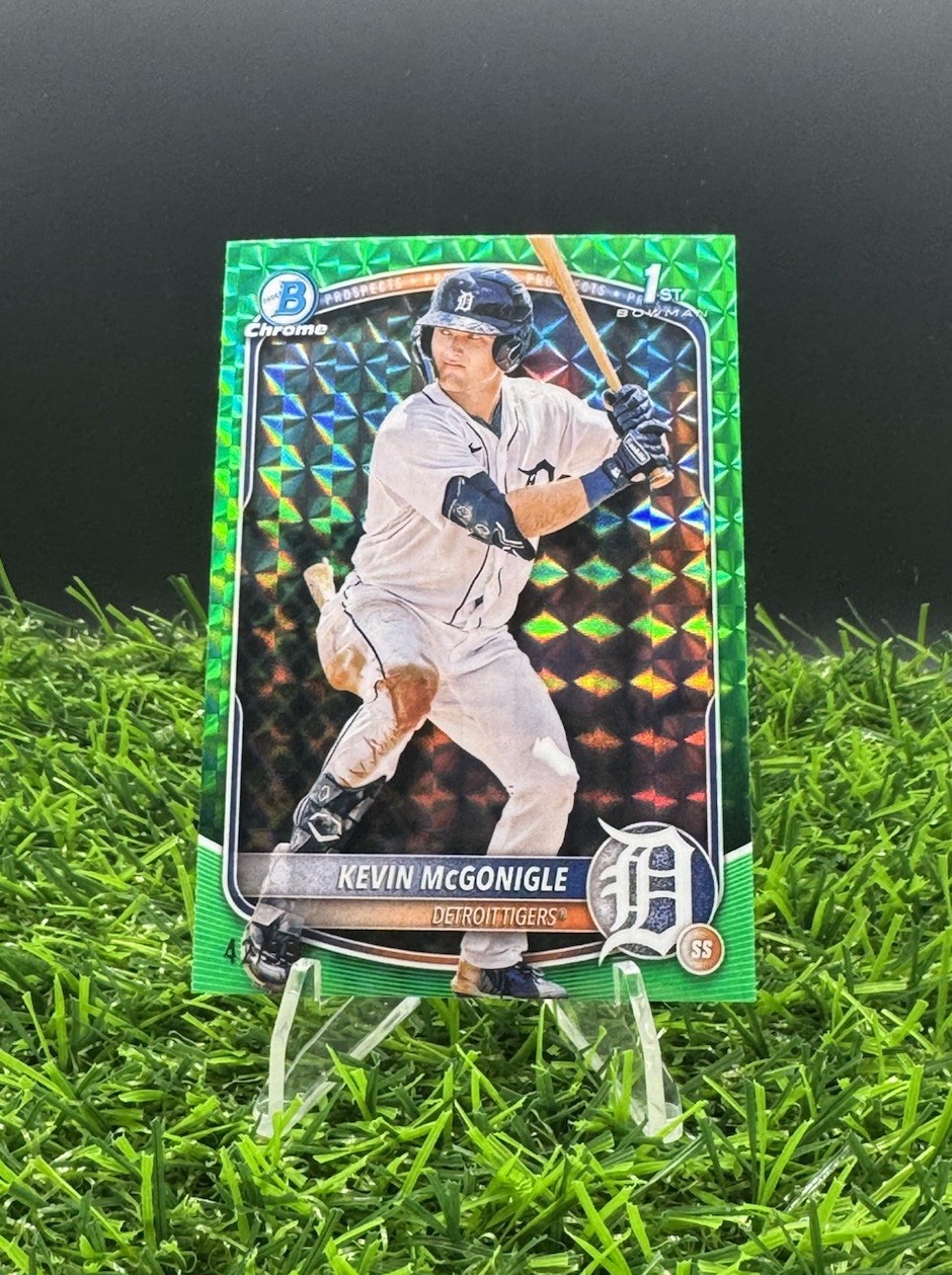 2025 Bowman Kevin McGonigle BCP-79 Chrome 1st Green Geometric Refractor /99