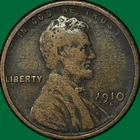 1910-S Lincoln Wheat Cent Very Fine VF Coin #36997