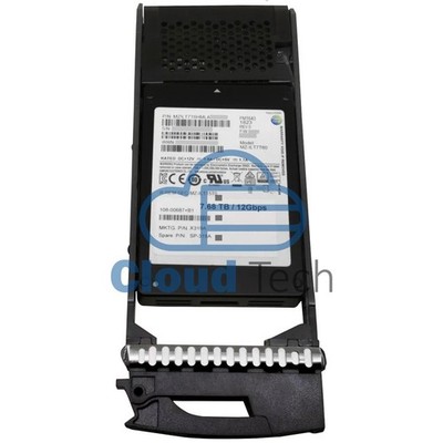 X319A NetApp 7.68TB 12Gbps SAS 2.5'' MLC NAND Solid State Drive 108-00687 SP-319A