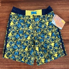 Disney Store Swim Shorts Boys 5/6 Star Wars Grogu Mandalorian UPF 50 NWT