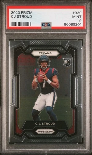 2023 PANINI PRIZM #339 CJ STROUD RC ROOKIE PSA 9