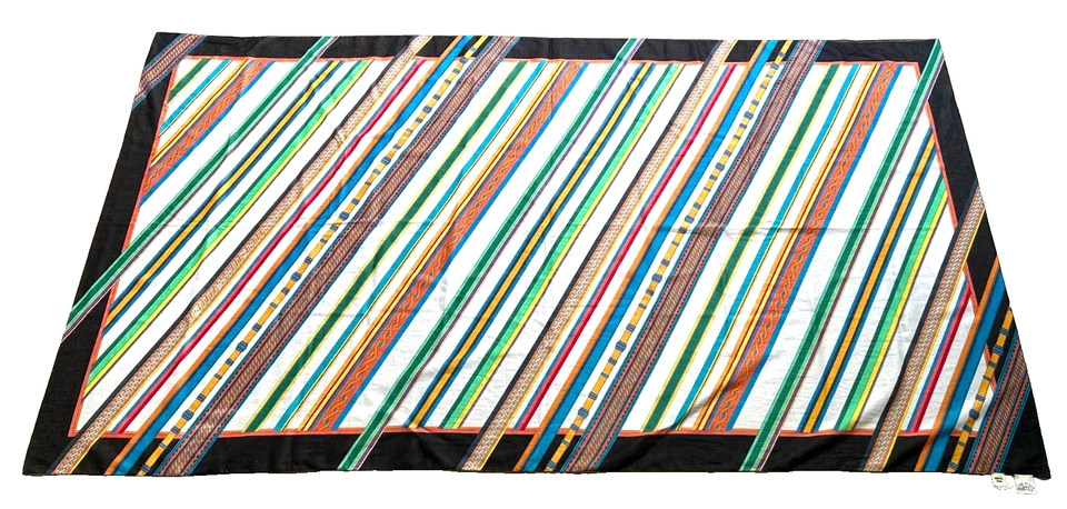 Xale Hermes longo cachecol de algodão italiano envoltório na caixa - 70 x 38 - Estado perfeito - Imagem 4 de 4