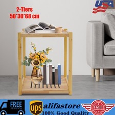 Wood Printer Stand Mobile Printer Table Under Desk Printer Cart 20kg/44lbs
