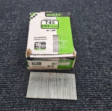 (2500 PIECES) Meite 16GT134L: 1-3/4" 16GA Galvanized Finish Straight Nails T45