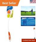 Lightweight 26-inch purple dog ball launcher with textured handle, shown in action outdoors, brand name “Chuckit!”