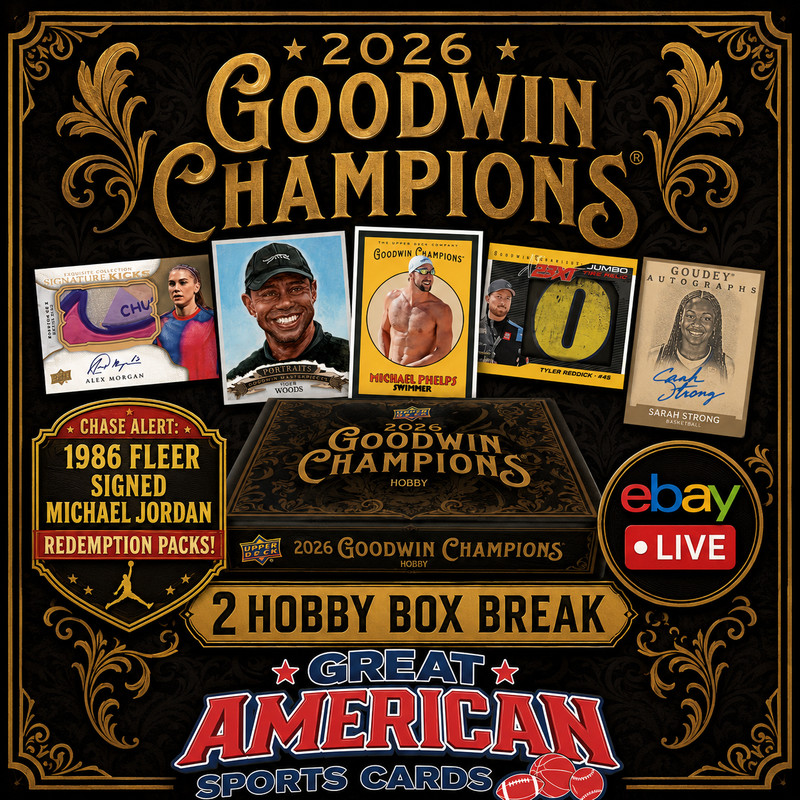Vic Vydra 2026 UD Goodwin Champions 3 Hobby Box Break #136