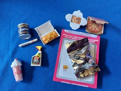 zuru Mini Brands Foodie duftende Pommes Pizza Shake Nuggets Mentos Peanuts neu
