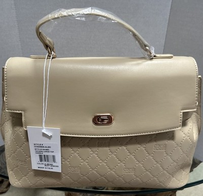 NWT | Cavalli Class Tatiana Large Top Handle Bag - Almond Color Retail $118