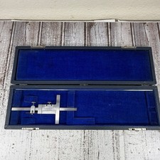 Vintage Brown & Sharpe 600 Vernier Depth Gauge Gage Machinist w/Case Made In USA