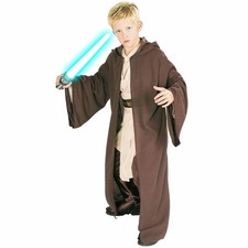 Jedi Knight Robe Deluxe Star Wars Skywalker Obi Wan Licensed Boys Costume S