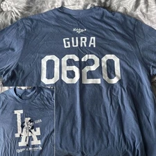 Reprinted Dodgers x Hololive Collab GAWR GURA Shirt All Size