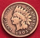 1905 Indian Head Cent Fine Condition Nice Coin BN76