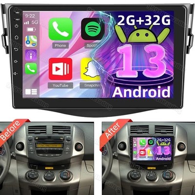 9'' For 2006-2012 Toyota RAV4 Apple Carplay Android 13 Car Stereo Radio GPS +CAM