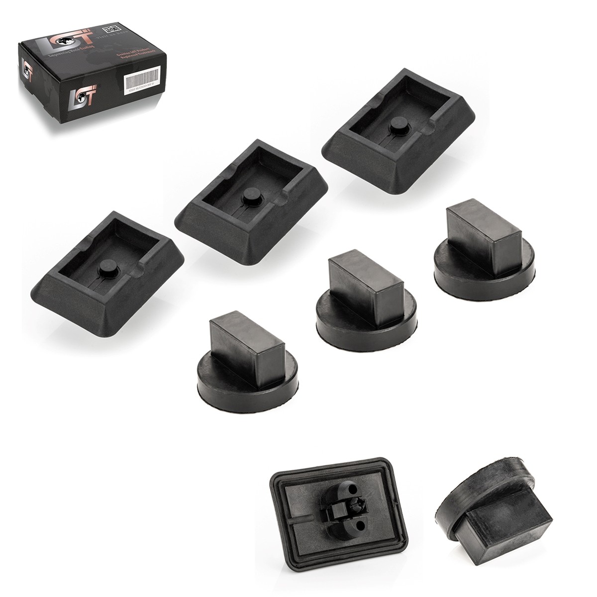 4x Jack Recording Lifting Platform + Pad Set for BMW 5er E39 7er E38 X5