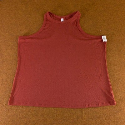 Old Navy Womens Size 4X Cherry Blossom UltraLite Rib-Knit Racerback Tank Top NWT