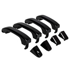 Ecotric 4Pcs Exterior Door Handles Replacement Compatible 2014-2019 Chevy