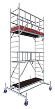 Échafaudage roulant en aluminium KRAUSE MONTO ProTec hauteur de travail envir...