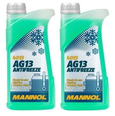 2x1 Liter Mannol Hightec gebrauchsfertiger Kühlerfrostschutz AG13 -40 °C