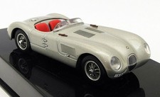 Autoart 1/43 Scale Model Car 53502 - Jaguar C-Type - Silver