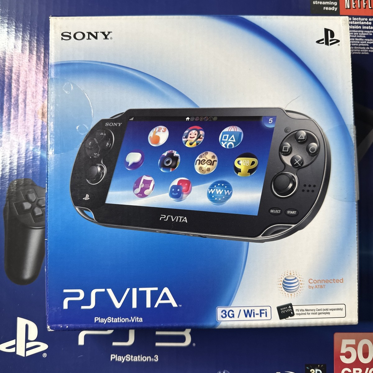 PS Vita OLED Crystal Black 3G/WIFI PCH-1101 PS3 CECH-4001C Sony